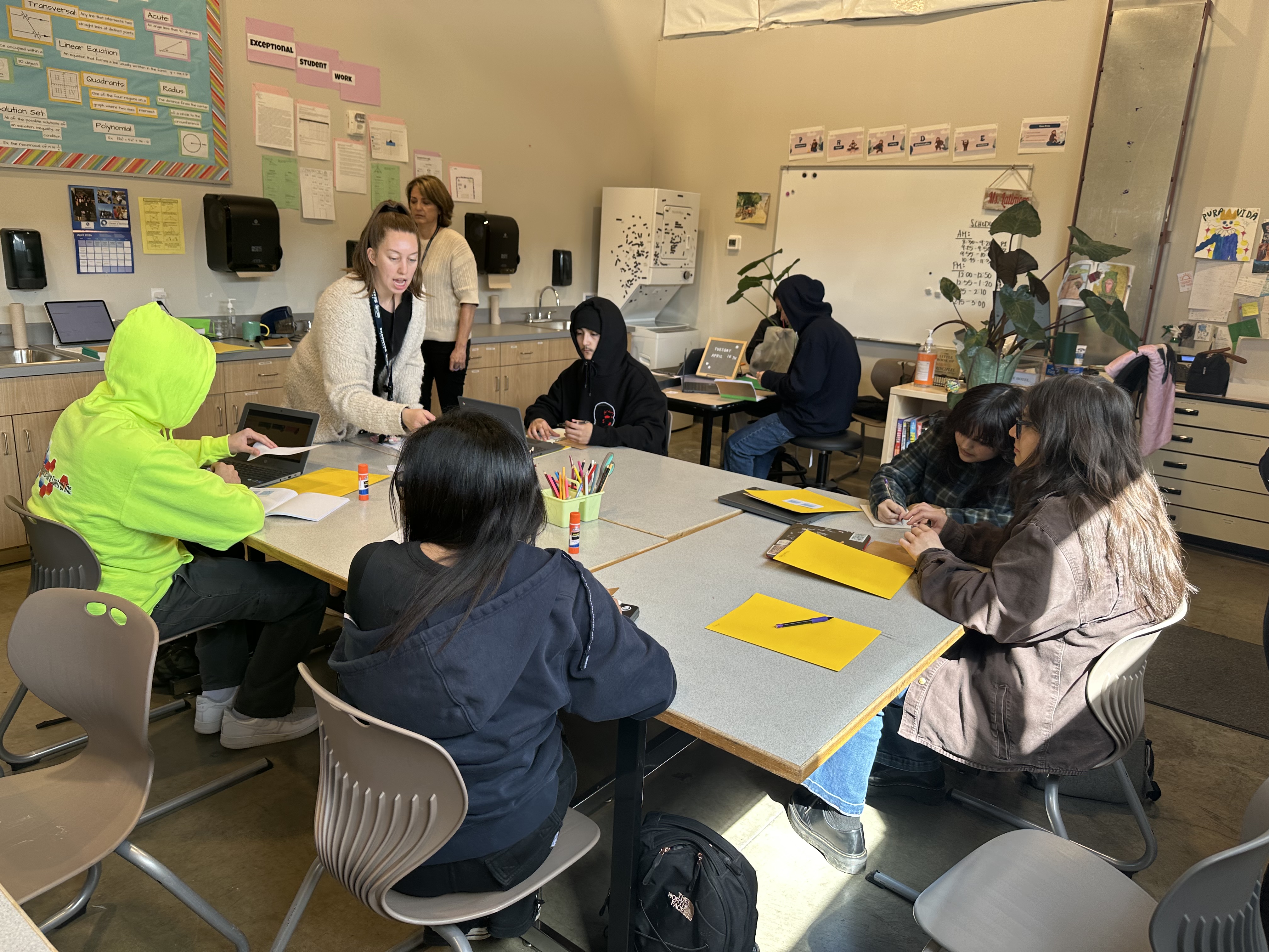 Students in classroom