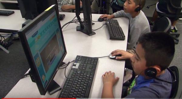 Image of student studying on a computer